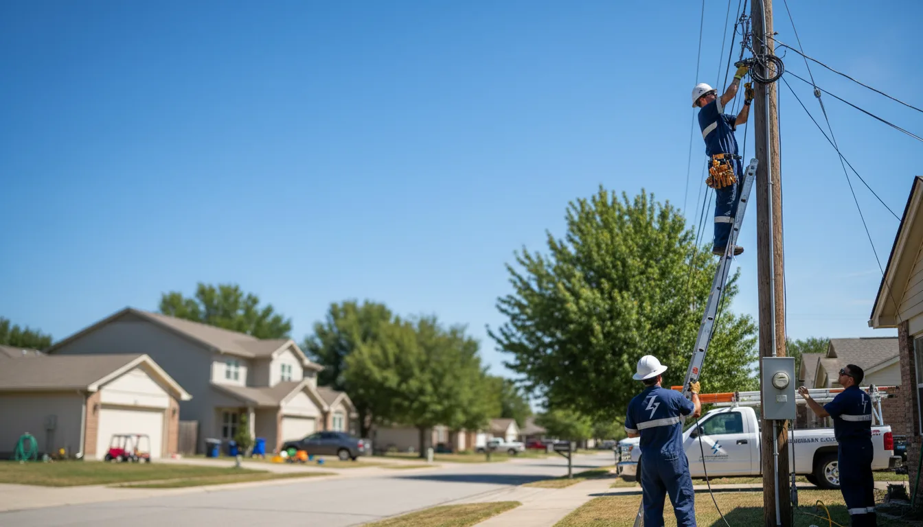Residential electrician providing installation services in Colfax, LA